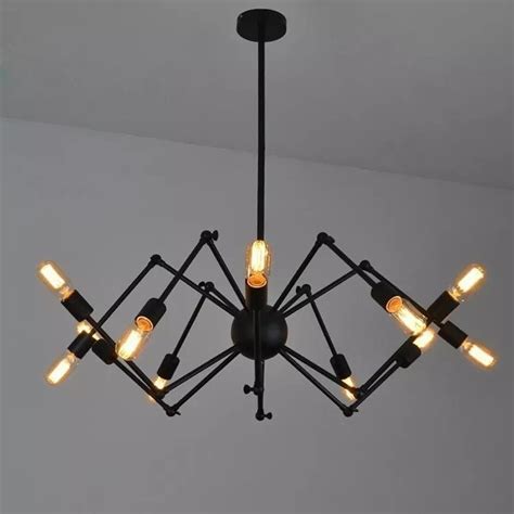 Luminária Pendente Lustre Aranha spider Sputinik 12 Braços R 399