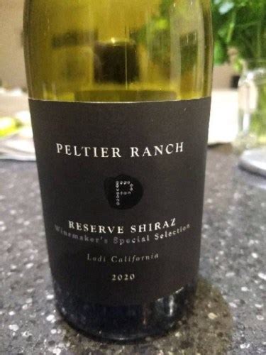 Peltier Ranch Winemaker S Special Selection Reserve Shiraz Vivino Us