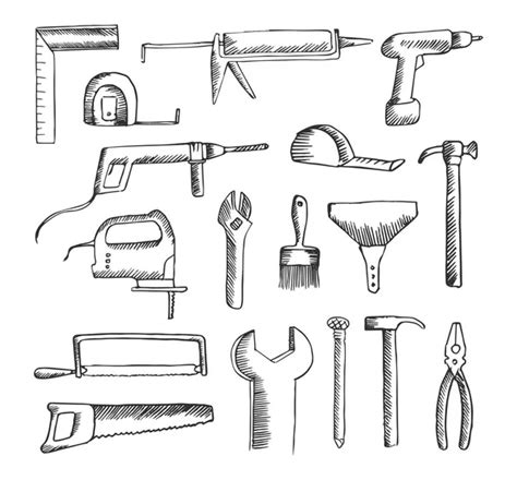 Set Of Tools Cartoon Stock Vector Image By Iralu1 88312996