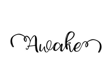 Awake Lettering Graphic By Dudley Lawrence Creative Fabrica