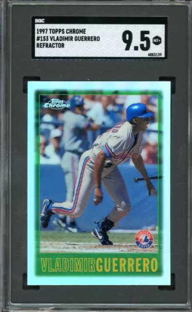 1997 TOPPS CHROME Vladimir Guerrero réfracteur SGC 9 5 Mt 153 HOF EUR