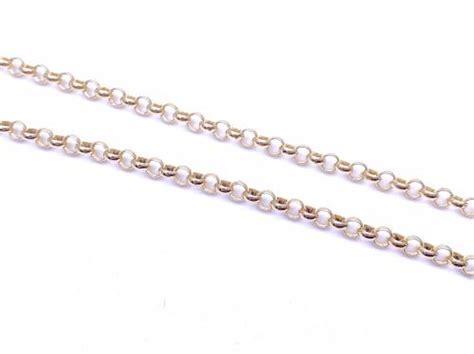 9ct Yellow Gold Round Belcher Chain 20 Inch At Segals Jewellers