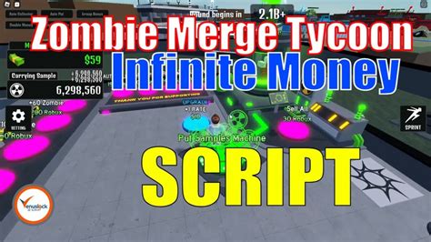 Zombie Merge Tycoon Infinite Money Script Fast Level And Max Tycoon