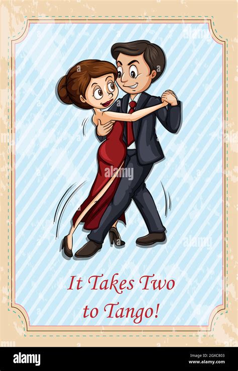 It Takes Two To Tango Stock Vector Image And Art Alamy