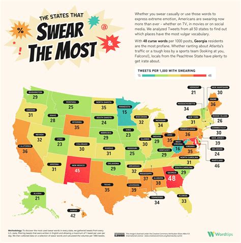 The United States of Cussing: Every U.S. State's Favorite Swear Word