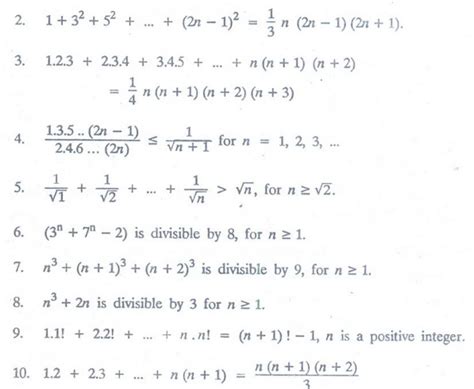 Mathematical Induction Combinatorics Discrete Mathematics