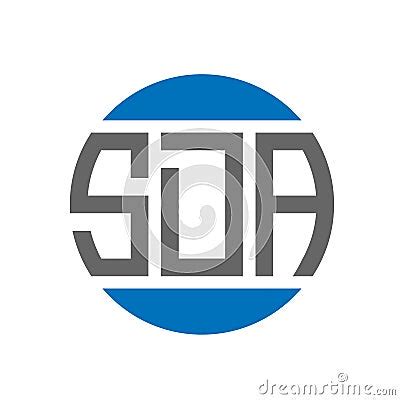 SDA Letter Logo Design On White Background. SDA Creative Initials ...