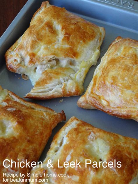 Creamy Chicken Leek Parcels Be A Fun Mum