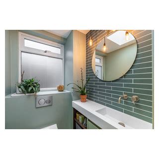 Mid Century Modern Home Midcentury Powder Room London By Urban