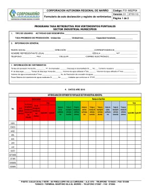 Completable En línea corponarino gov Analisis de la implementacion de