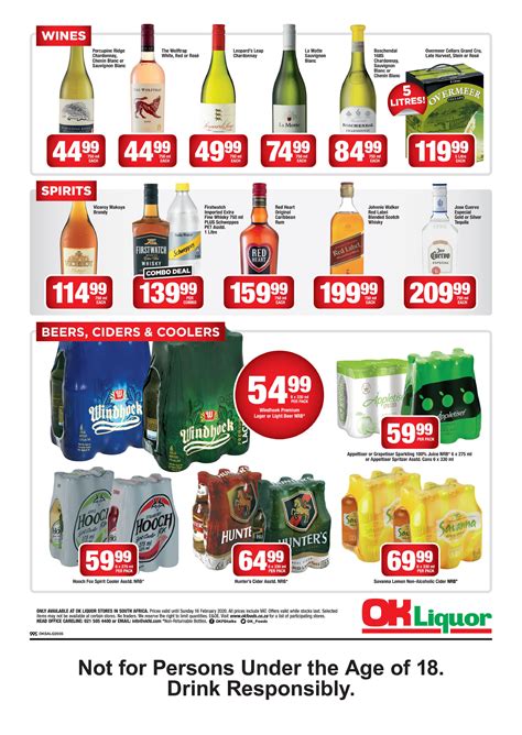 Liquor Specials - OK liquor - Gansbaai