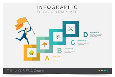 Premium Vector Modern Infographic Template Presentation Ladder To