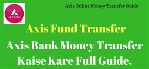 Axis Bank Money Transfer Kaise Kare Axis Net Banking Fund Transfer