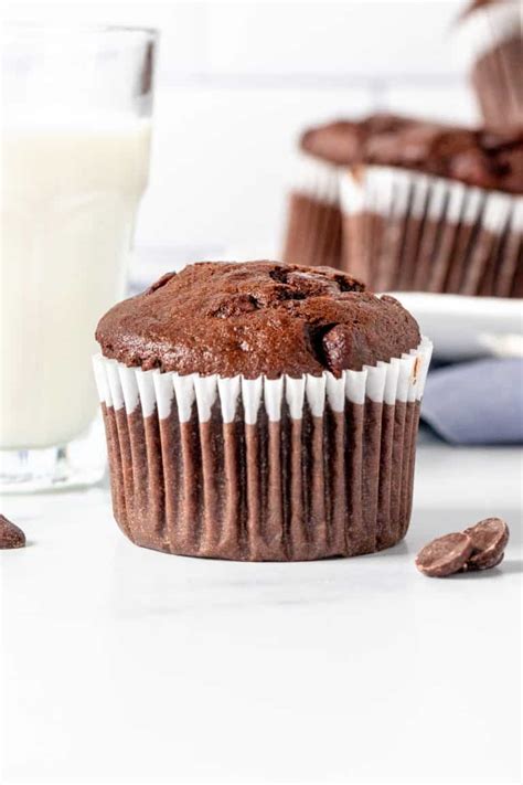 Double Chocolate Banana Muffins Just So Tasty