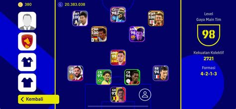 Efootball 2023 Mobile The Currently Popular 4 1 2 3 Formation Dunia