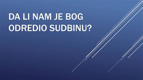 Laslo Čanji 1 Da li nam je Bog odredio sudbinu YouTube