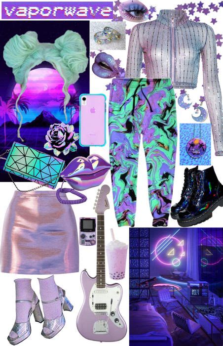 Vaporwave Outfit Shoplook Vaporwave Fashion Vaporwave Outfit