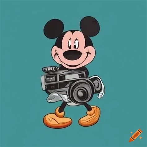 Image Of Mickey Mouse Laughing With A Camera On Craiyon