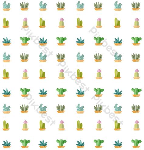 Minimalistic Cactus Vector Wallpaper Pattern Decors & 3D Models | AI ...