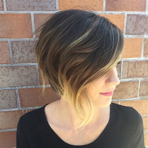 Beautiful Short Angled Bob With Bangs Haircuts Entertainmentmesh