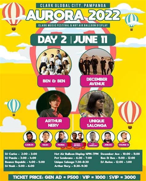 Day Clark Aurora Fest Two Vip E Ticket Tickets Vouchers Event