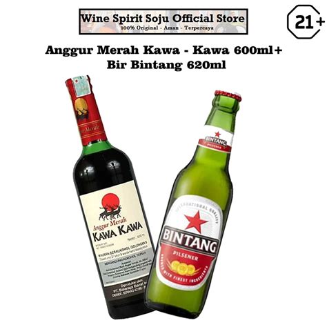 Jual Paket Bundling Anggur Merah Kawa Kawa 600ml Bir Bintang