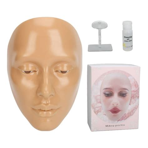 Makeup Practice Face Board 5d Silicone Mannequin Face For Eyes Makeup