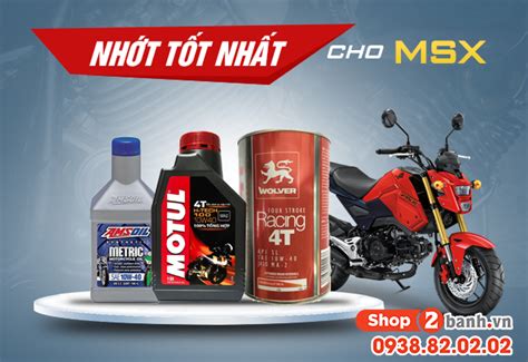 Hướng dẫn tự thay nhớt xe Honda MSX125 tại nhà đúng cách