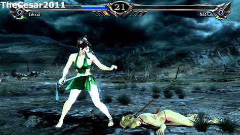 Leixia Vs Natsu Soul Calibur V Fights Soul Calibur V YouTube