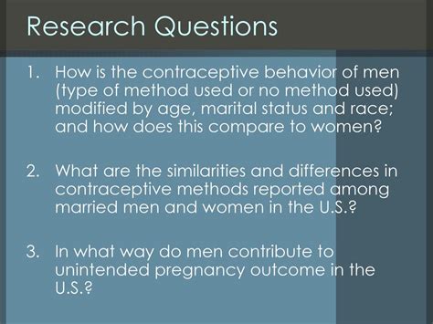 Marriage And The Male Contribution To Unintended Pregnancy Ppt Download