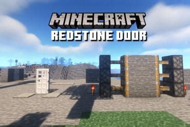 How to Make a Redstone Door in Minecraft [4 Methods] | Beebom