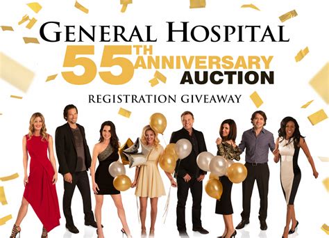 General Hospital 55th Anniversary Auction Giveaway Sweepstakes ...