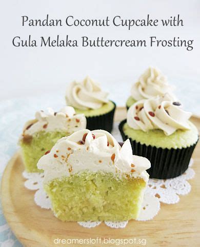 Pandan Coconut Cupcake With Gula Melaka Buttercream Frosting Artofit