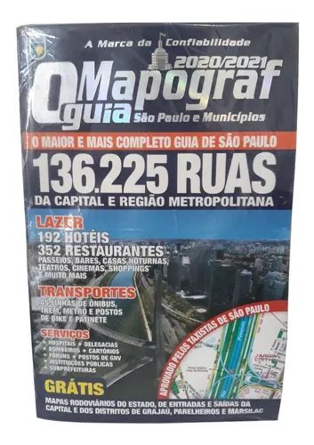 Guia De Ruas Mapograf 2021 São Paulo E Municipios Mapa MercadoLivre