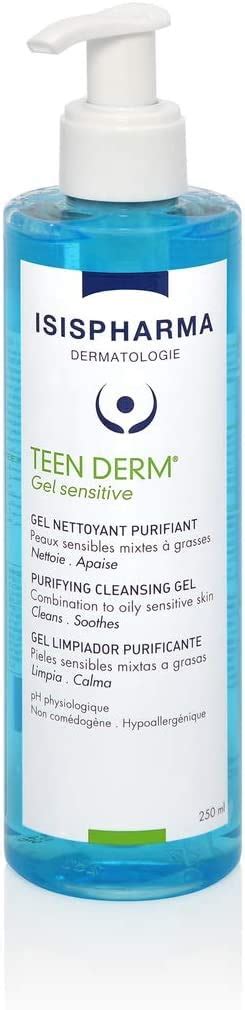 Isis Pharma Teen Derm Gel Sensitive 250ml Amazon In Beauty