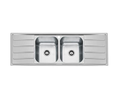 Posh Solus Mk3 Double Bowl Double Drainer Sink 1 Taphole Stainless