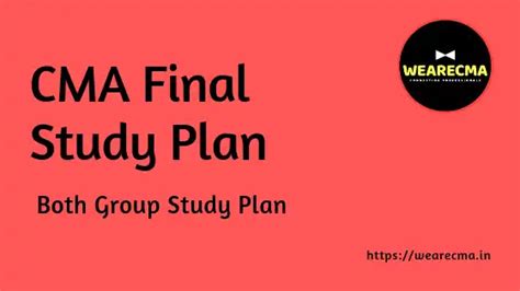 Cma Foundation Study Plan Wearecma