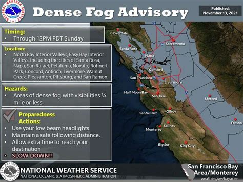 Dense Fog Advisory Issued For Bay Area — Heres The Weather Outlook