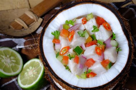 Kokoda Fijian Coconut Milk Ceviche Recipe Ceviche Food Coconut