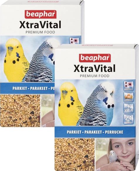 Beaphar Xtravital Parkieten 2 St à 500 gr Vogelvoer bol