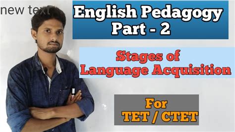 Language Learning And Acquisition In English Pedagogy Part