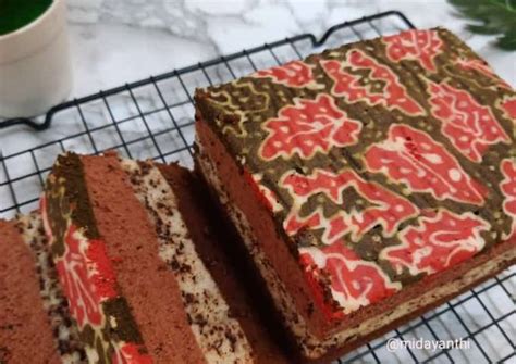 Resep Trio Chocomoca Batik Cake Oleh Idha Midayanthi Cookpad