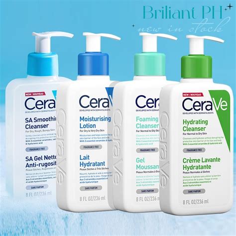 Cerave Facial Cleansers Sa Renewing Cleanser Oz Hydrating Cleanser