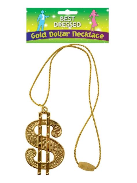 Dollar Medallion String Cord Costumes R Us Fancy Dress