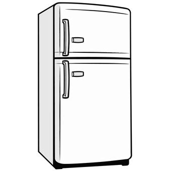 Free Vectors | Refrigerator white essential for new life