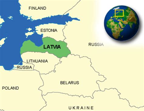 Map of Latvia. | - CountryReports