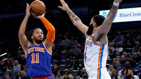 New York Knicks Vs Oklahoma City Thunder Nov 21 2022 Box Scores NBA