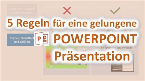 Regeln F R Eine Powerpoint Pr Sentation Youtube