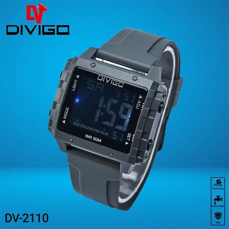 Jual Jam Tangan Divigo Digital Original Pria Dv Water Resistant