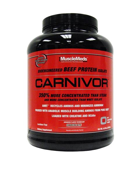 Musclemeds Carnivor Beef Protein Isolate Powder Chocolate 45 Pound